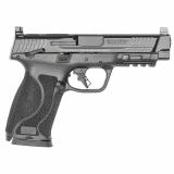 M&P M2.0, Striker Fired, Semi-automatic, Polymer Frame Pistol, Full Size, 10MM, 4.6" Barrel, Armornite Finish, Black, Optic Height Night Sights, Manual Thumb Safety, 15 Rounds, 2 Magazines, Includes Vortex Venom Red Dot 13962