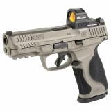 M&P9 M2.0 Metal, Striker Fired, Semi-automatic, Metal Frame Pistol, Full Size, 9MM, 4.25" Barrel, Cerakote Finish, Tungsten Gray, Three Dot Sights, 17 Rounds, 2 Magazines, Includes Holosun HS407C X2 Red Dot Optic 13971