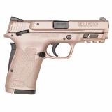 M&P 380 SHIELD EZ M2.0, Internal Hammer Fired, Semi-automatic Pistol, Polymer Frame Pistol, Micro-Compact, 380ACP, 3.675" Barrel, Cerakote Finish, Rose Gold, 3-Dot Sights, Manual Thumb Safety, 8 Rounds, 2 Magazines 14024