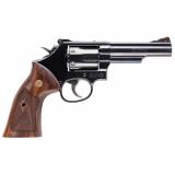 Model 19 Classic, Double Action/Single Action, Metal Frame Revolver, K-Frame, 357 Magnum/38 Special +P, 4.25" Barrel, Carbon Steel Frame, Blue Finish, Wood Grips, Red Ramp Front Sight, Adjustable Rear Sight, 6 Rounds, No Internal Lock 14046