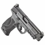 M&P M2.0, Striker Fired, Semi-automatic, Polymer Frame Pistol, Full Size, 10MM, 4.6" Barrel, Armornite Finish, Black, Optic Height White 3 Dot Sights, Thumb Safety, 10 Rounds, Optics Ready Slide, 2 Magazines 14091