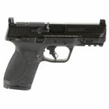 M&P M2.0, Striker Fired, Semi-automatic, Polymer Frame Pistol, Compact, 9MM, 4" Barrel, Armornite Finish, Black, Optics Ready, Fixed Sights, Manual Thumb Safety, 10 Rounds, 2 Magazines 14099
