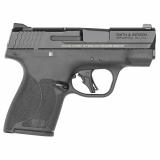 Shield Plus, Semi-automatic, Striker Fired Polymer Frame Pistol, Micro-Compact, 9MM, 3.1" Barrel, Armornite Finish, Black, White Dot Sights, Manual Thumb Safety, Flat Face Trigger, 10 Rounds, 2 Magazines 14203