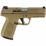 SD9 2.0, Striker Fired, Semi-Automatic, Polymer Frame Pistol, Full Size, 9MM, 4" Barrel, Cerakote Finish, Flat Dark Earth, White Dot Sights, Flat Face Trigger, 16 Rounds, 1 Magazine, Includes SurefireEP3 Ear Protection 14371