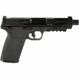 M&P, Semi-automatic, Internal Hammer Fired, Full Size, 5.7X28MM, 5" Threaded Barrel, Optics Ready, Manual Thumb Safety, Optic Height Sights, Black, 22 Rounds, 4 Magazines, M&P Pro Tac Padded Handgun Case 14378