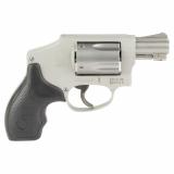 Model 642, Double Action Only, Metal Frame Revolver, J-Frame, 38 Special +P, 1.875" Barrel, Aluminum Alloy, Matte Finish, Silver, Rubber Grip, Fixed Sights, 5 Rounds, No Internal Lock, Bundle Comes With S&W Branded Discreet Portfolio, M&P Delta Force Fla