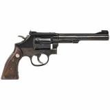 Model 17 Masterpiece Classic .22 Long Rifle Single Action/Double Action 6 Inch Barrel Bright Blued Finish Checkered Square Butt Grip 6 Rounds