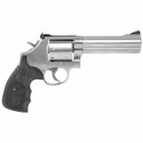686 Plus Deluxe |357 Mag, 5" Barrel, 3-5-7 Magnum Series Revolver, Double Action, Satin Stainless Finish, Stainless  Steel Frame, Adjustable Sights, Wood Grip, 7 Rounds 150854