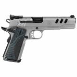Performance Center SW1911 Custom .45 ACP 5 Inch Stainless Steel Throated Barrel Glassbead Finish G10 Custom Wood Grip 8 Round
