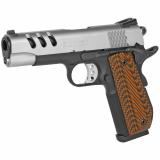 Performance Center SW1911 Custom .45 ACP 4.25 Inch Stainless Steel Throated Barrel Two-Tone Finish G10 Custom Wood Grip 8 Round