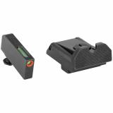 TFX Pro Brite-Site Day / Night Sight Set For All For Glock Models Except 42 & 43 And M.O.S., U-Notch Rear Sight, Orange Focus Lock Ring Front Sight, Glows In The Dark No Batteries Or Light Exposure Required TG13GLAPC