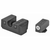 Tritium Pro Night Sights For Glock 17, 17L, 19, 22, 23, 24, 26, 27, 33, 34, 35, 38, 39  Green Rear Dot Green Front Dot White Focus Lock Ring