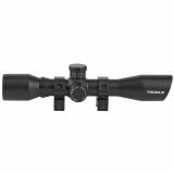 Tru-Brite Xtreme Tactical Compact Riflescope With Rings 4x32mm Mil-Dot Range Finding Reticle Matte Black