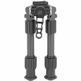 Tac-Pod Carbon Pro Bi-Pod, Carbon Fiber and Aluminum Construction W/ Rubber Feet, Pivoting Base and Rotating Design Allows for Ease Shooting Angle Adjustment, 6-9 Inch Leg Length, Picatinny Rail Mount TG8903S