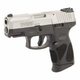 PT111 G2C, Double Action Only, Compact, 9MM, 3.2" Barrel, Polymer Frame, Stainless Finish, SyntheticGrips,  Adjustable Sights, 12Rd, 2 Magazines 1-G2C939-12