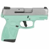 G2S, Semi-automatic, Sub Compact Pistol, 9MM, 3.25" Barrel, Polymer Frame, Cyan/Stainless Finish, Adjustable Sights, 7Rd, 2 Magazines 1-G2S939C