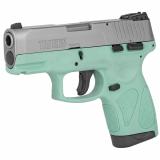 G2S, Semi-automatic, Sub Compact Pistol, 9MM, 3.25" Barrel, Polymer Frame, Cyan/Stainless Finish, Adjustable Sights, 7Rd, 2 Magazines 1-G2S939C