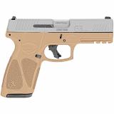 G3, Semi-automatic, Full Size, 9MM, 4" Barrel, Polymer Frame, Stainless/Tan, Fixed Steel Front Sight, Drift-Adjustable Rear Sight w/ Serrated Ramp, 2 Magazines, 1-15Rd & 1-17Rd 1-G3B949T