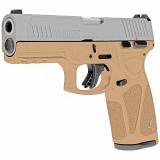 G3, Semi-automatic, Full Size, 9MM, 4" Barrel, Polymer Frame, Stainless/Tan, Fixed Steel Front Sight, Drift-Adjustable Rear Sight w/ Serrated Ramp, 2 Magazines, 1-15Rd & 1-17Rd 1-G3B949T