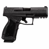 GX4 Carry, TORO, Striker Fired, Semi-automatic, Polymer Frame Pistol, Compact, 9MM, 3.7" DLC Coated Barrel, Nitride Finish, Black, Fixed White Dot Steel Front Sight, Serrated Drift Adjustable Rear Sight, Picatinny Rail, Optics Ready, 15 Rounds, 2 Magazin