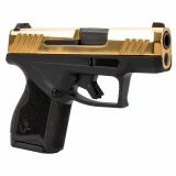 GX4, Striker Fired, Semi-automatic, Polymer Frame Pistol, Compact, 9MM, 3" Barrel, Matte Finish, Black Frame, Gold PVD Slide, Adjustable Sights, (1)-11 and (1)-13 Round Magazine 1-GX4M931-G