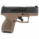 GX4, Semi-automatic, Striker Fired, Compact, Polymer Frame Pistol, 9MM, 3" Barrel, Brown Frame, Black Slide, Fixed Steel Front Sight, Drift-Adjustable Steel Rear Sight w/ Serrated Ramp, Two Backstrap Options, 2-11 Round Magazines 1-GX4M931B
