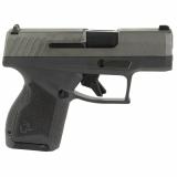 GX4, Semi-automatic, Striker Fired, Compact, Polymer Frame Pistol, 9MM, 3" Barrel, Gray Frame, Tungsten Slide, Fixed Steel Front Sight, Drift-Adjustable Steel Rear Sight w/ Serrated Ramp, Two Backstrap Options, 2-11 Round Magazines 1-GX4M93CG