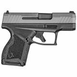 GX4, Striker Fired, Semi-automatic, Polymer Frame Pistol, Compact, 9MM, 3" Barrel with DLC Finish, Tugnsten Cerakote Finish Slide, Fixed Steel Front Sight, Drift-Adjustable Steel Rear Sight w/ Serrated Ramp, Two Backstrap Options, 11 Rounds, 2 Magazines