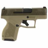 GX4, Semi-automatic, Striker Fired, Compact, Polymer Frame Pistol, 9MM, 3" Barrel, Flat Dark Earth Frame, Patriot Brown Slide, Fixed Steel Front Sight, Drift-Adjustable Steel Rear Sight w/ Serrated Ramp, Two Backstrap Options, 2-11 Round Magazines 1-GX4M