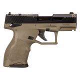 TX22 Compact, Striker Fired, Semi-automatic, Polymer Framed Pistol, 22 LR, 3.6" Threaded Barrel, Matte Finish, Black Slide, Olive Drab Green Frame, Ramp Front/Adjustable Rear, 13 Rounds, 2 Magazines, Manual Safety 1-TX22131O
