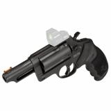 Judge T.O.R.O., Double Action, Metal Frame Revolver, Compact Frame, 2.5" 410 Bore/.45 Long Colt, 3" Barrel, Fiber Optic Front Sight, Optics Ready, Rubber Grips, Oxide Finish, Black, 5 Rounds 2-4410P31T
