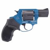 Model 856, Double Action, Metal Frame Revolver, Small Frame, 38 Special, 2" Barrel, Steel, Matte Finish, Sky Blue and Black, Rubber Grips, Fixed Sights, 6 Rounds 2-85621ULC23