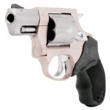 Model 856, Double Action, Metal Frame Revolver, Small Frame, 38 Special, 2" Barrel, Steel, Matte Finish, Rose Gold and Stainless Steel, Rubber Grips, Fixed Sights, 6 Rounds 2-85629ULC28