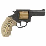 Model 856 TORO, Single/Double Action, Steel Frame Revolver, 38 Special +P, 3" Barrel, Matte Finish, Black and Tan, VZ G10 Brown and Black Grips, Optic Ready (Not Included), 6 Rounds 2-856P31EVZ19