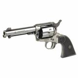 Deputy, Single Action Only, Metal Frame Revolver, Full Size, 45 Long Colt, 4.75" Barrel, Matte Finish, Black, Wood Grips, Fixed Sights, 6 Rounds 2-D4541