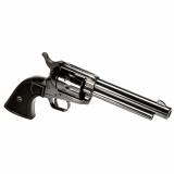 Deputy, Single Action Only, Metal Frame Revolver, Full Size, 45 Long Colt, 5.5" Barrel, Matte Finish, Black, Wood Grips, Fixed Sights, 6 Rounds 2-D4551