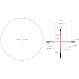 Credo® 1-4x24 Second Focal Plane (SFP) Riflescope w/ Red MRAD Ranging, 30mm Tube, Matte Black, Low Capped Adjusters