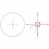 Credo® 1-4x24 Second Focal Plane (SFP) Riflescope w/ Red BDC Segmented Circle .223 / 55gr