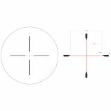 Credo® 3-9x40 Second Focal Plane (SFP) Riflescope w/ Red Standard Duplex, 1 in. Tube, Matte Black, Low Capped Adjusters