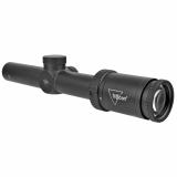 Huron® 1-4x24 Riflescope BDC Hunter Holds, 30mm Tube, Satin Black, Capped Adjusters
