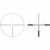 Huron® 1-4x24 Riflescope BDC Hunter Holds, 30mm Tube, Satin Black, Capped Adjusters