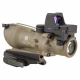 4x32 ACOG® ECOS, Dual Illuminated Green Crosshair 5.56 Reticle Cerakote Flat Dark Earth
