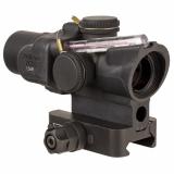 ACOG, 1.5X16mm, Dual Illuminated Red Ring & 2 MOA Dot, Includes Q-LOC Mount, Matte Finish, Black TA44-C-400330