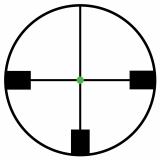 AccuPoint® 1-4x24 Riflescope German #4 Crosshair w/ Green Dot
