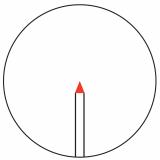 AccuPoint® 1-6x24 Riflescope w/ BAC, Red Triangle Post Reticle