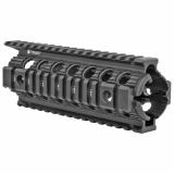 Drop In Enhanced BattleRail 7 Inch Carbine-Length Black