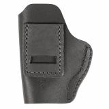 Uncle Mikes Inside Waistband Leather Holster, Size 1, Fits Most Small Frame Autos (CZ 2075/Kahr PM9/Ruger 380/ Walther PPK), Leather, Metal Clip, Ambidextrous, Black UM-IWB-1-MBL-R