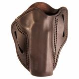 Uncle Mikes Outside Waistband Leather Holster, Size 3, Fits Most 4"/5" 1911 and Browning Hi Power, Right Hand, Brown UM-OWB-3-BRW-R