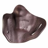 Uncle Mikes Outside Waistband Leather Holster, Fits S&W J-Frame, Ruger LCR and Similar Size Revolvers, Leather Construction, Right Hand, Brown UM-OWB-J-BRW-R
