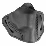 Uncle Mikes Outside Waistband Leather Holster, Fits S&W J-Frame, Ruger LCR and Similar Size Revolvers, Leather Construction, Right Hand, Black UM-OWB-J-MBL-R
